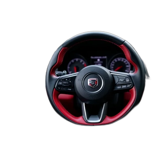 car, 3d render, close-up, view, interior, focusing, dashboard, area transparent PNG cut-out