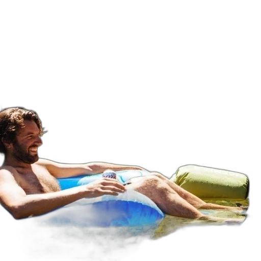 bottle, photorealistic, concept art, 3d render, vaporwave, underwater, beach, man transparent PNG cut-out