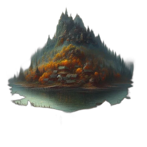 crown, dragon, hat, tree, concept art, fantasy art, photorealistic, oil painting transparent PNG cut-out