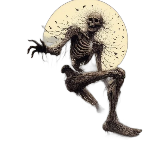 creature, hair, mask, animal, concept art, comic book art, fantasy art, 3d render transparent PNG cut-out