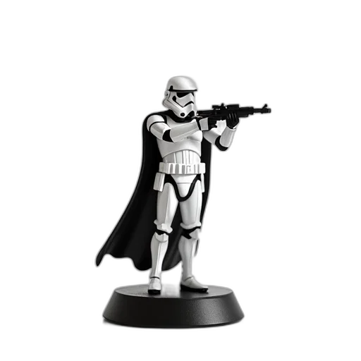 weapon, concept art, 3d render, comic book art, detailed, miniature, figurine, stormtrooper transparent PNG cut-out