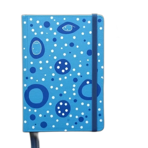 umbrella, blue, notebook, textured, cover, featuring, pattern, white transparent PNG cut-out