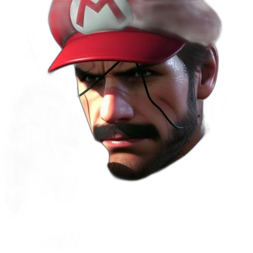 hat, mask, face, crown, 3d render, concept art, photorealistic, pixel art transparent PNG cut-out