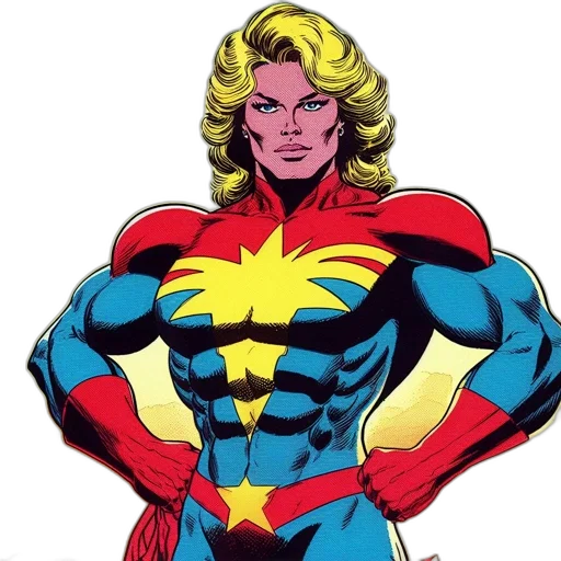 comic book art, concept art, illustration, shows, confident, woman, short, golden transparent PNG cut-out