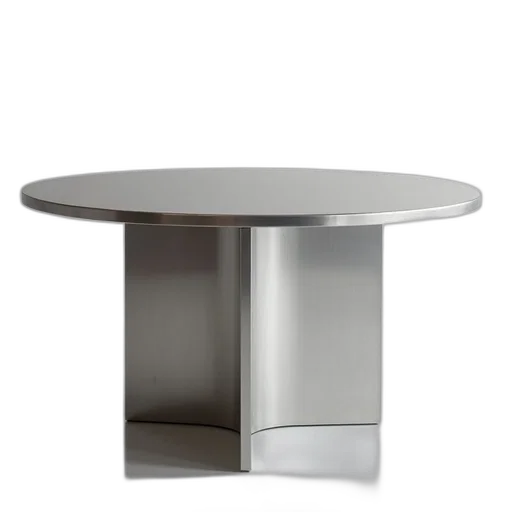 furniture, jewelry, 3d render, sleek, modern, metal, table, smooth transparent PNG cut-out