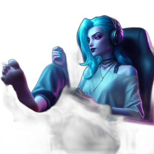 robot, staff, concept art, fantasy art, vaporwave, cyberpunk, neon lights, outer space transparent PNG cut-out