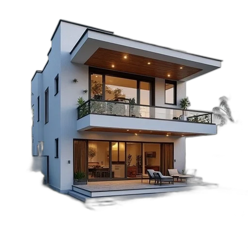 building, furniture, 3d render, photorealistic transparent PNG cut-out