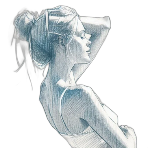 dress, jewelry, face, staff, pencil sketch, watercolor, photorealistic, concept art transparent PNG cut-out