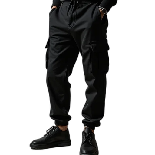 jacket, staff, dark, monochrome transparent PNG cut-out
