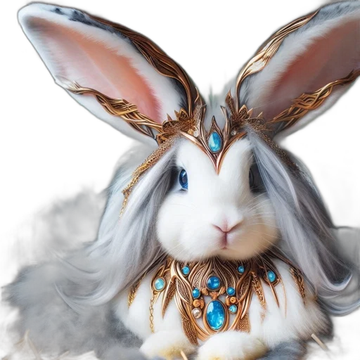 jewelry, animal, crown, mask, fantasy art, photorealistic, 3d render, concept art transparent PNG cut-out