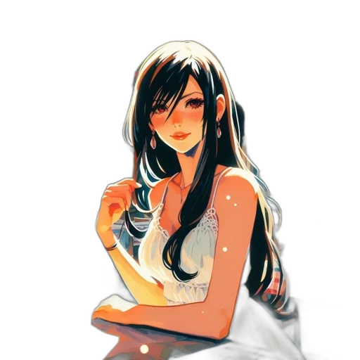 dress, face, mask, creature, pixel art, watercolor, concept art, anime transparent PNG cut-out