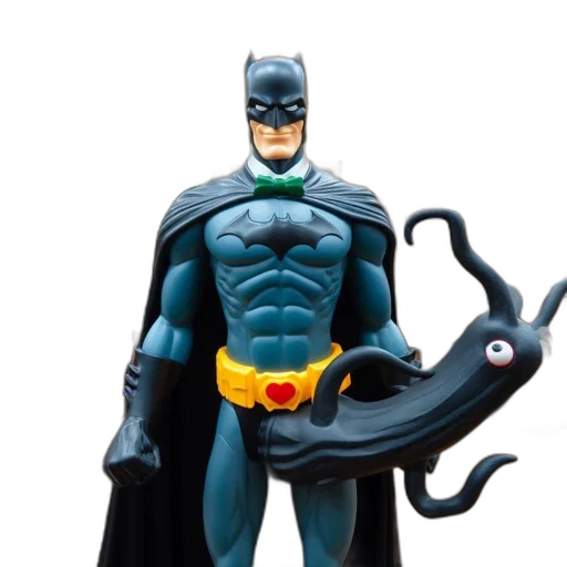 concept art, comic book art, oversized, batman, statue, adorns, grocery, store transparent PNG cut-out