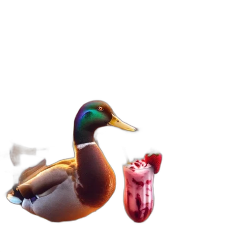 animal, food, staff, bottle, 3d render, pixel art, concept art, photorealistic transparent PNG cut-out