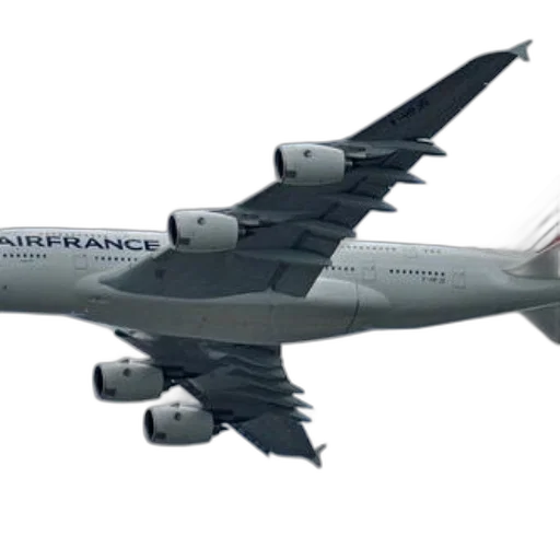 3d render, photorealistic, concept art, air, france, a380, aircraft, captured transparent PNG cut-out