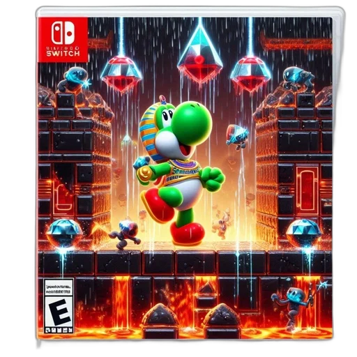 pixel art, concept art, green, yoshi, dinosaur, clad, pharaonic, attire transparent PNG cut-out