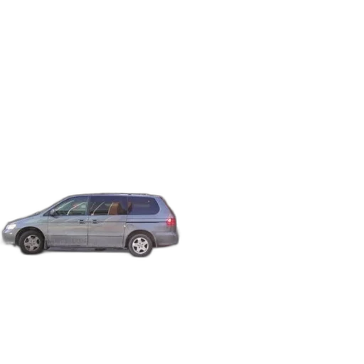 car, 3d render, photorealistic, silver, minivan, parked, front, building transparent PNG cut-out