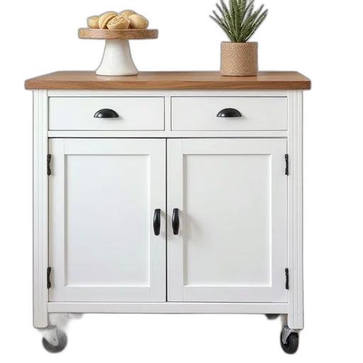 furniture, 3d render, white, kitchen transparent PNG cut-out