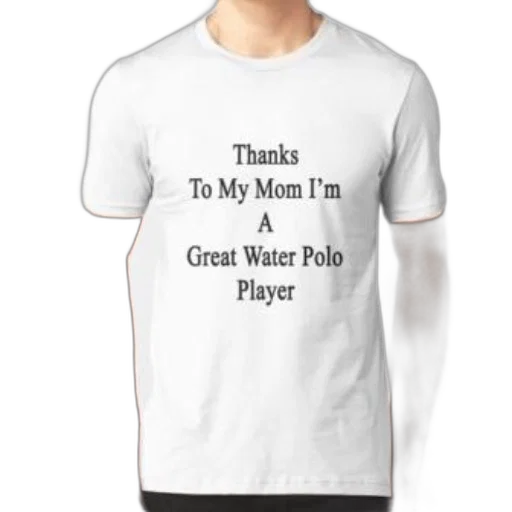 underwater, white, t-shirt, text, thanks, mom, great, water transparent PNG cut-out