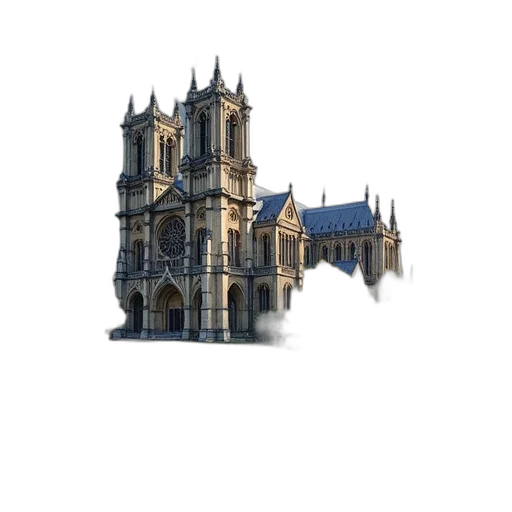 building, crown, staff, umbrella, 3d render, concept art, photorealistic, pixel art transparent PNG cut-out