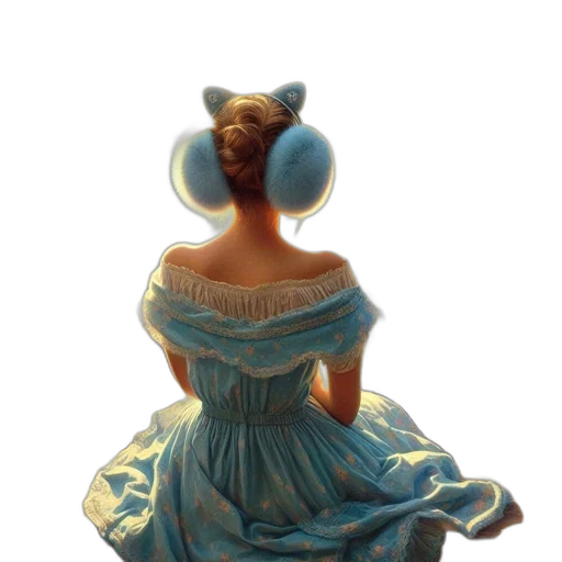 dress, crown, mask, hat, 3d render, concept art, photorealistic, fantasy art transparent PNG cut-out