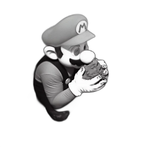 food, hat, animal, creature, concept art, pixel art, 3d render, cartoon transparent PNG cut-out