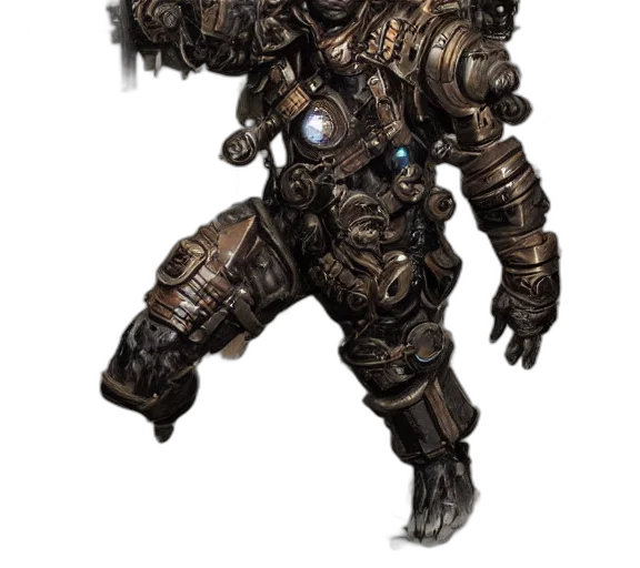 robot, creature, weapon, animal, concept art, fantasy art, 3d render, comic book art transparent PNG cut-out