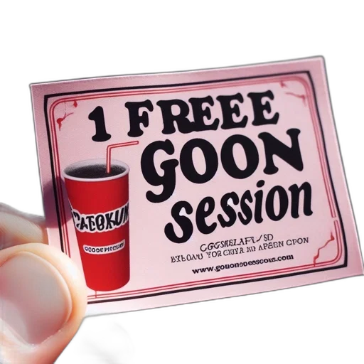 image, close-up, coupon, offers, free, goon, session, goonlight transparent PNG cut-out