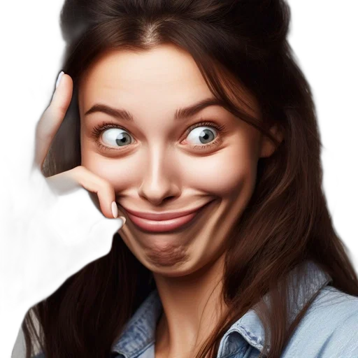 face, staff, mask, photorealistic, 3d render, cartoon, concept art, young transparent PNG cut-out