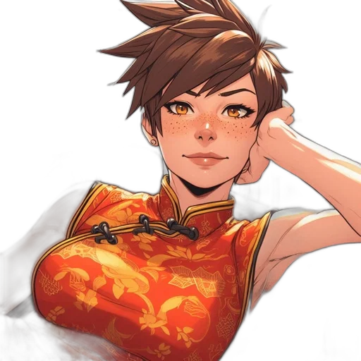 face, dress, staff, crown, anime, concept art, fantasy art, watercolor transparent PNG cut-out