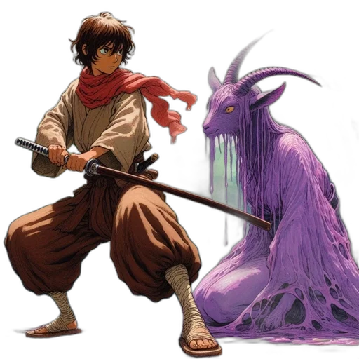 dragon, sword, concept art, fantasy art, pixel art, comic book art, young, man transparent PNG cut-out