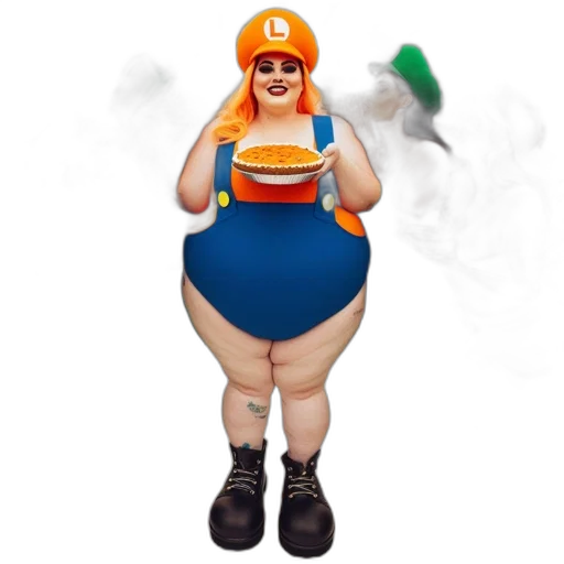 hat, dress, food, mask, concept art, 3d render, pixel art, cartoon transparent PNG cut-out