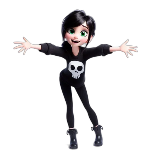 jacket, dress, robot, creature, cartoon, 3d render, concept art, anime transparent PNG cut-out