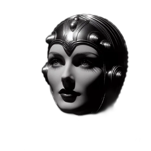 mask, crown, jewelry, face, 3d render, photorealistic, vaporwave, concept art transparent PNG cut-out