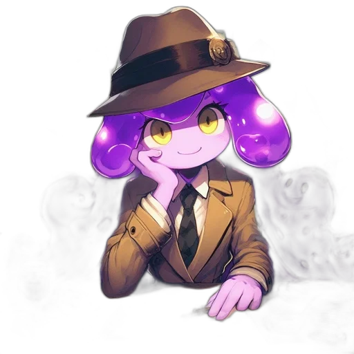 hat, staff, creature, animal, pixel art, anime, concept art, cartoon transparent PNG cut-out