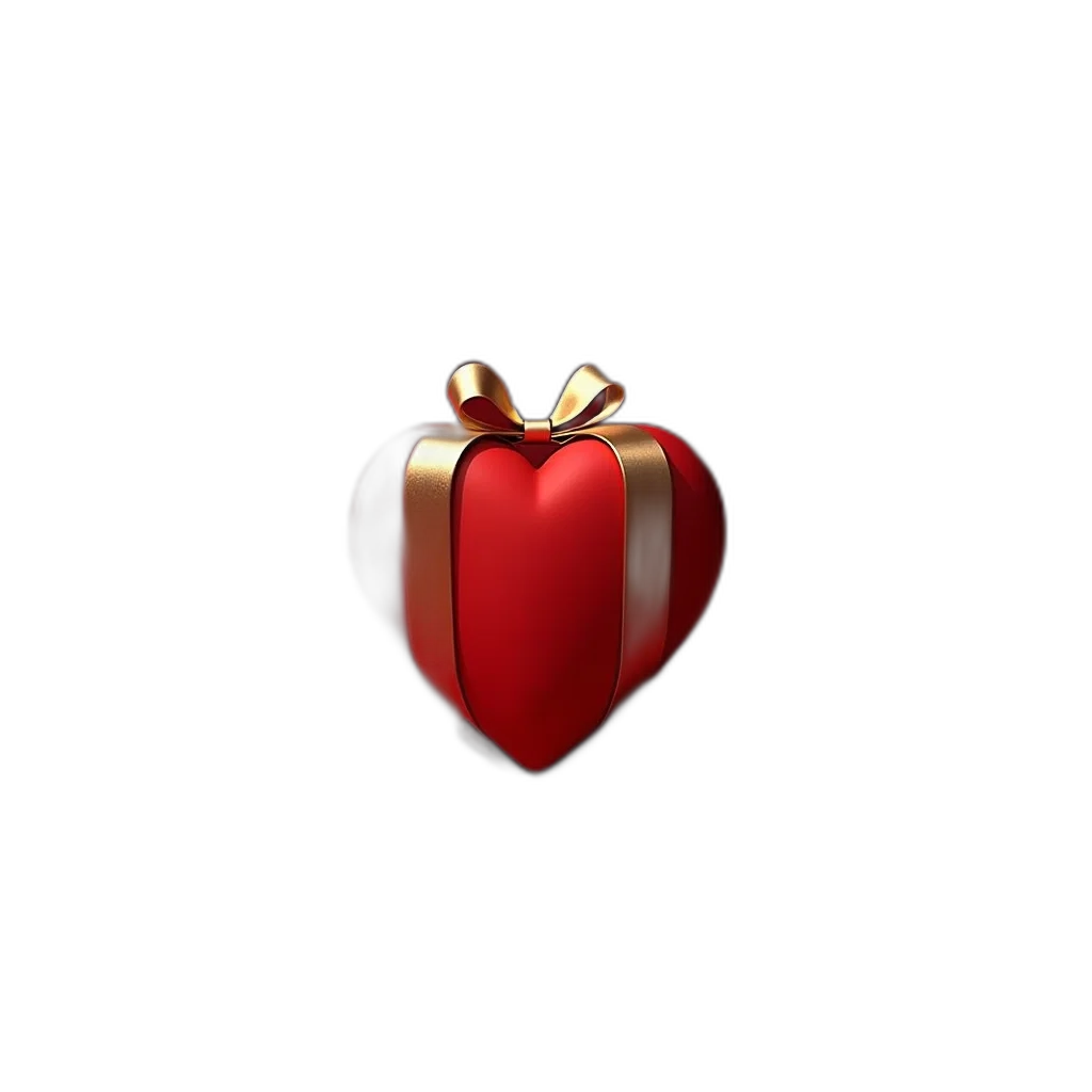 jewelry, crown, 3d render, photorealistic, concept art, pixel art, red, heart-shaped transparent PNG cut-out