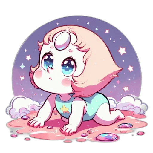 creature, staff, animal, pixel art, concept art, vaporwave, watercolor, outer space transparent PNG cut-out