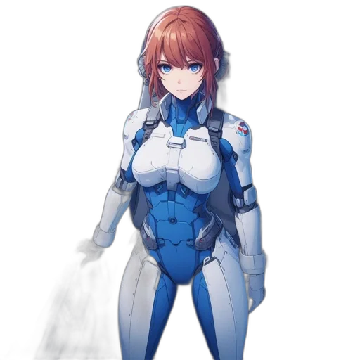 robot, weapon, dress, jacket, concept art, anime, pixel art, cyberpunk transparent PNG cut-out