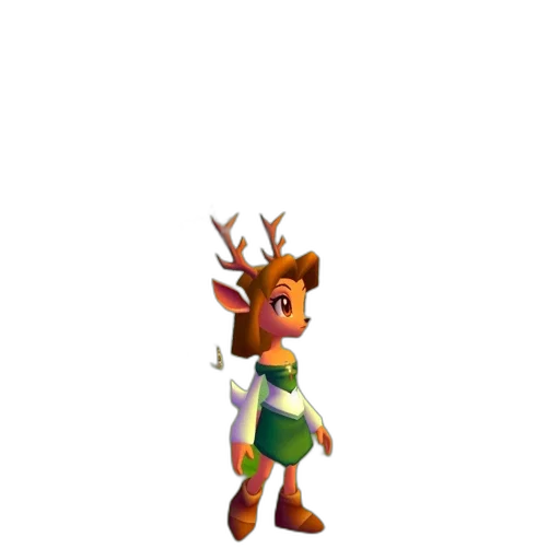 animal, staff, crown, creature, 3d render, concept art, pixel art, fantasy art transparent PNG cut-out