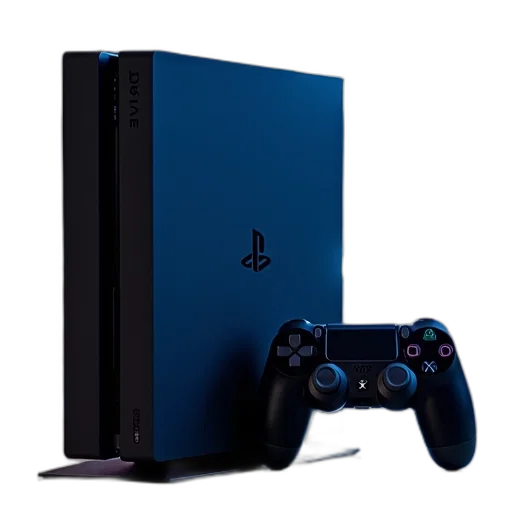 weapon, 3d render, concept art, blue, ps4, pro, 1tb, console transparent PNG cut-out
