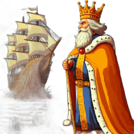 crown, fantasy art, concept art, pixel art, photorealistic, fog, king, golden transparent PNG cut-out