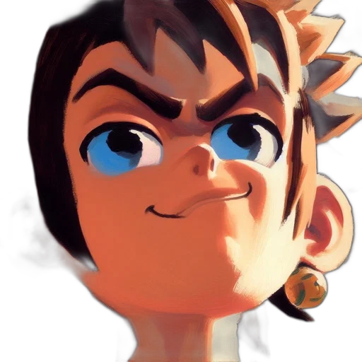 face, mask, creature, staff, 3d render, cartoon, concept art, anime transparent PNG cut-out