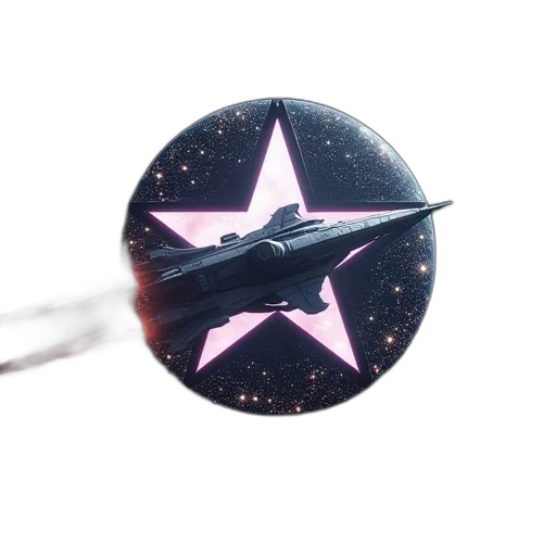jewelry, staff, crown, umbrella, vaporwave, 3d render, outer space, star transparent PNG cut-out