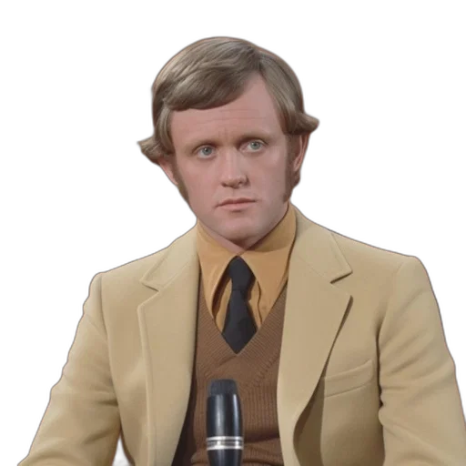 jacket, staff, face, hair, man, 70s, 80s-style, attire transparent PNG cut-out