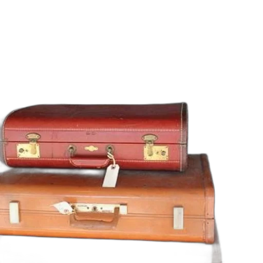 furniture, jewelry, staff, 3d render, three, vintage, suitcases, stacked transparent PNG cut-out