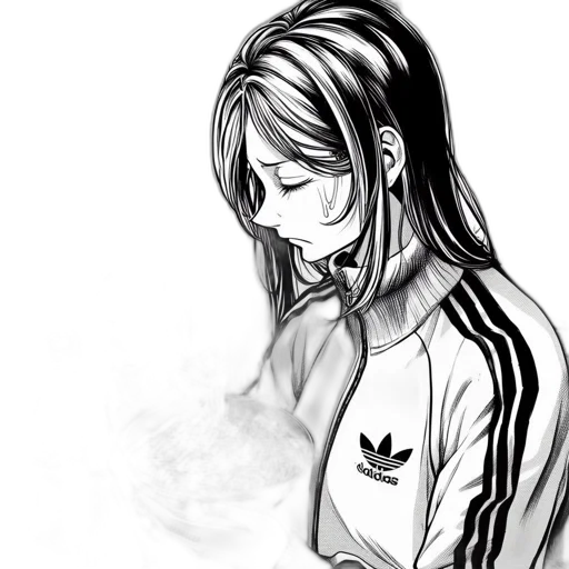 jacket, mask, face, dress, anime, photorealistic, pencil sketch, cartoon transparent PNG cut-out