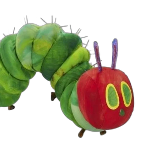creature, food, concept art, 3d render, colorful, caterpillar, plush, toy transparent PNG cut-out