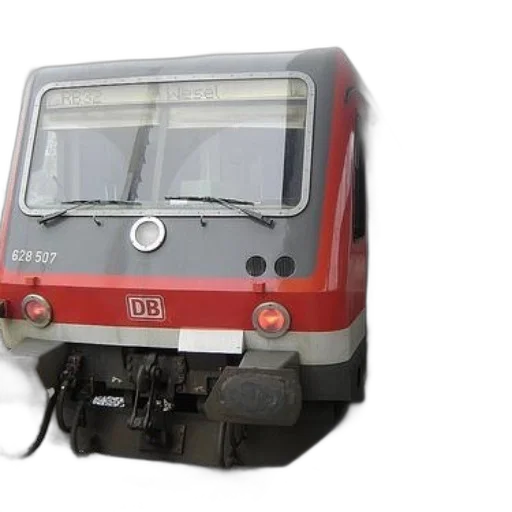 robot, car, 3d render, photorealistic, red, gray, train, letters transparent PNG cut-out