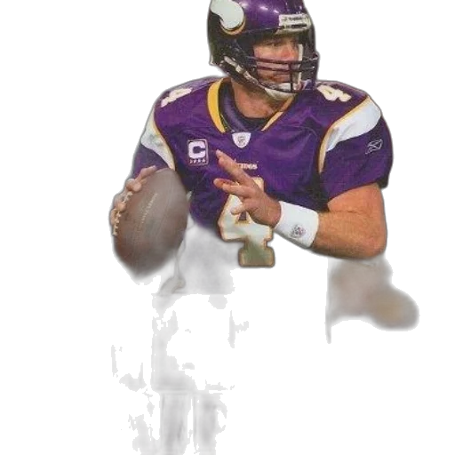 photorealistic, book, cover, featuring, brett, favre, his, purple transparent PNG cut-out