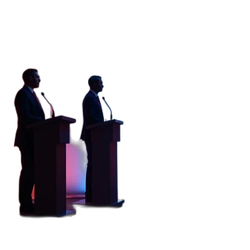 furniture, 3d render, democratic, debate transparent PNG cut-out