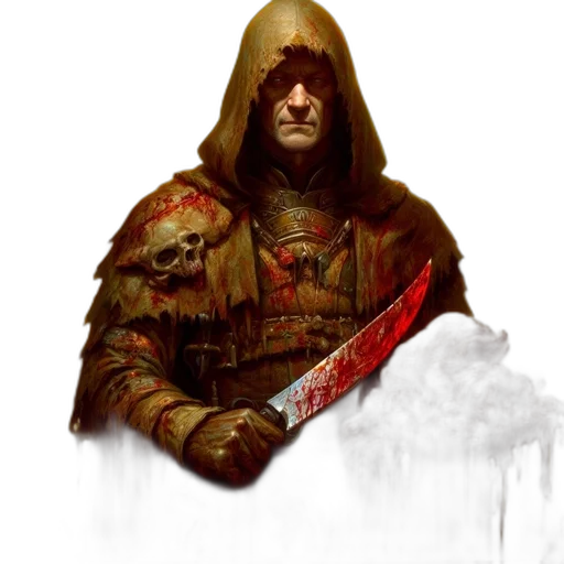 staff, sword, face, concept art, fantasy art, pixel art, comic book art, red transparent PNG cut-out